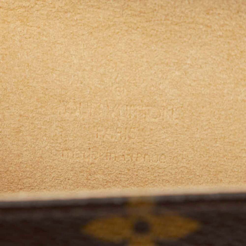 LOUIS VUITTON Authentic Brown Monogram Leather Pochette Hobo Bag - Picture 9 of 11